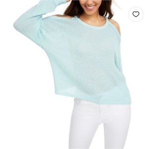 Cold Shoulder Light Sweater